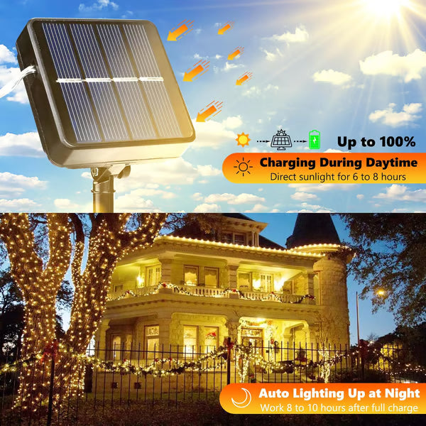 🔥Last Day-49-off🔥2-Pack Solar Outdoor String Lights