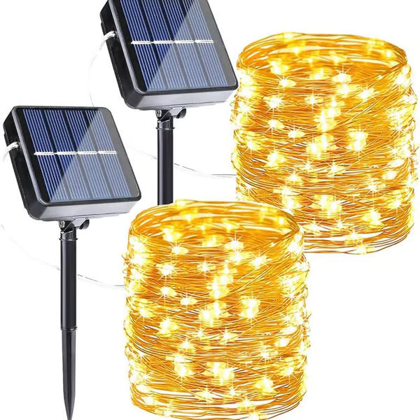 🔥Last Day-49-off🔥2-Pack Solar Outdoor String Lights