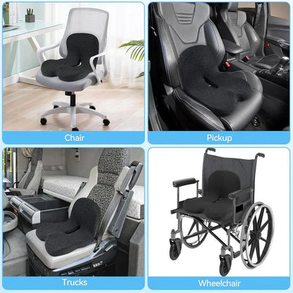 🪑 60% OFF NOW! 🛡️ Non-Slip Memory Foam Seat Cushion for Car & Office – Ergonomic pain relief & breathable mesh – Universal fit, relieves back & tailbone pressure – perfect for long drives or desk work ✨