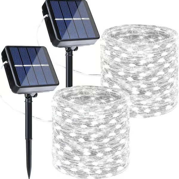 🔥Last Day-49-off🔥2-Pack Solar Outdoor String Lights
