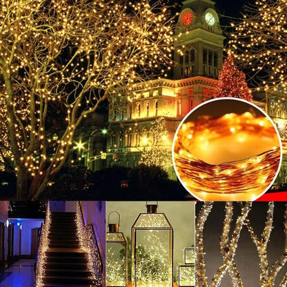 🔥Last Day-49-off🔥2-Pack Solar Outdoor String Lights
