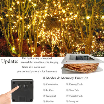 🔥Last Day-49-off🔥2-Pack Solar Outdoor String Lights
